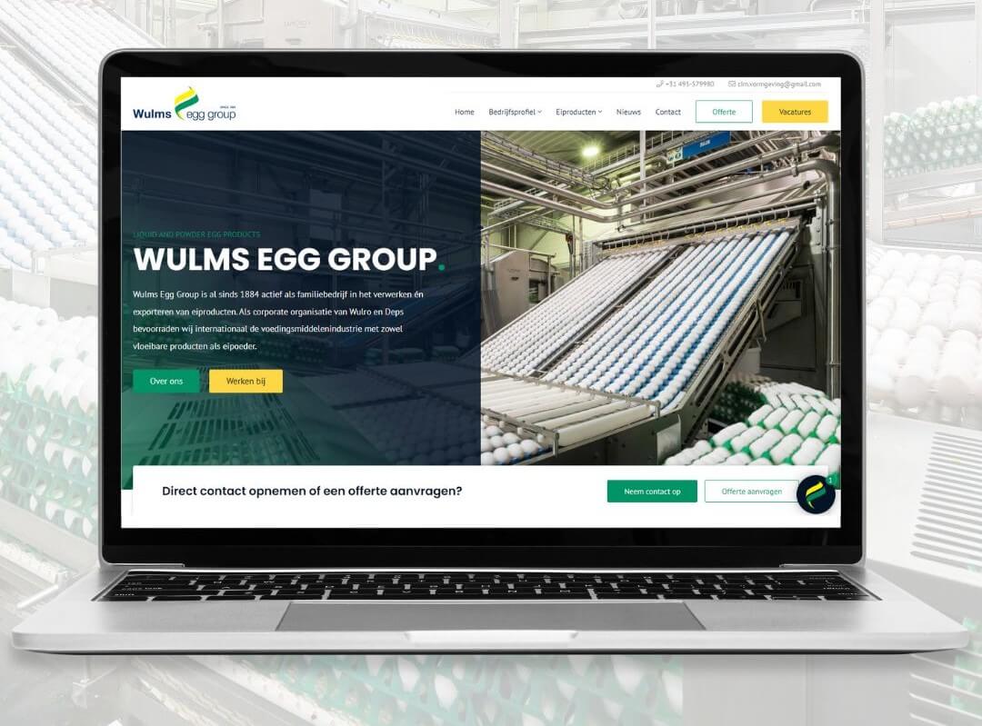Nouveau site internet Wulms Egg Group